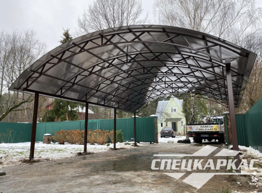 Металлический навес с поликарбонатом №61 - фото 1567